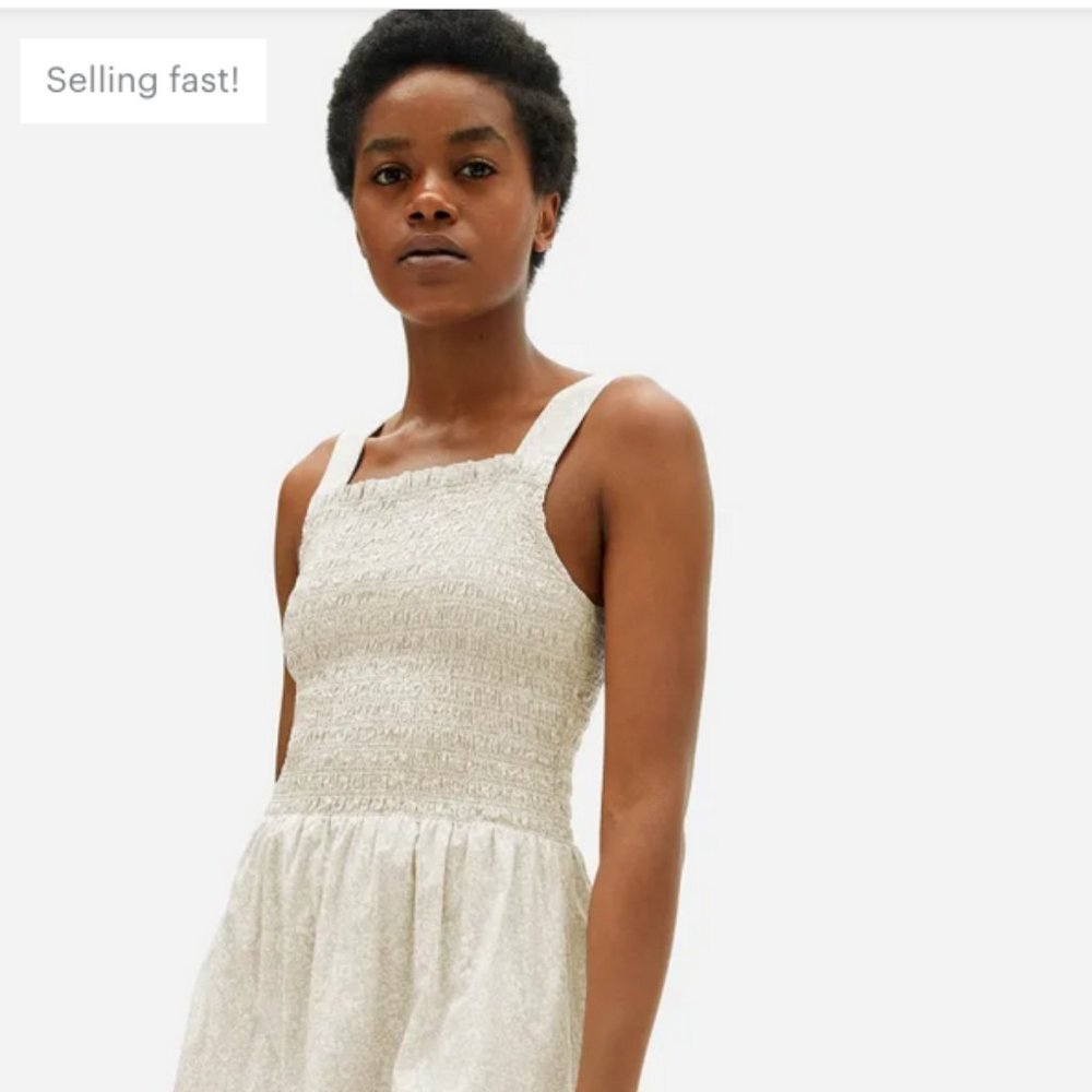 Everlane Smock Dress in 100% Cotton NWOT